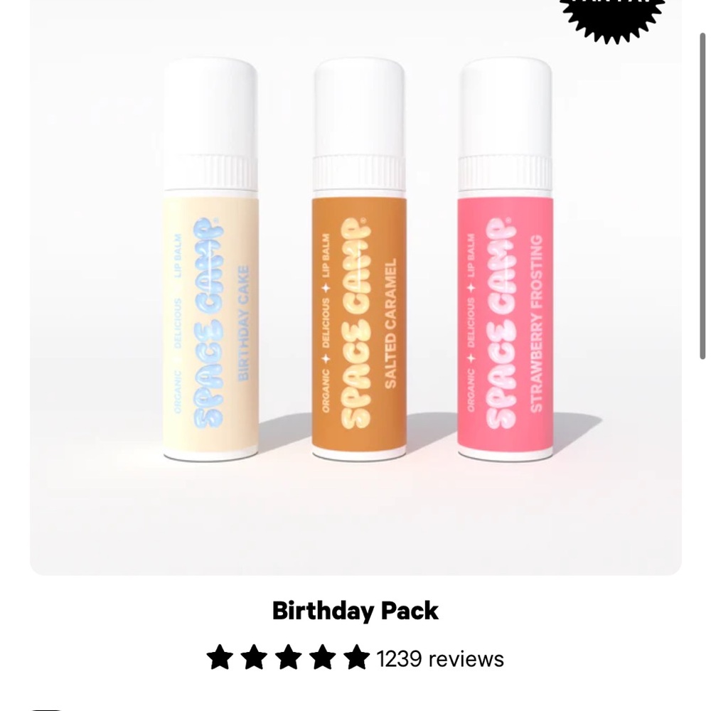 NEW NEVER USED SPACE CAMP CHAPSTICK
